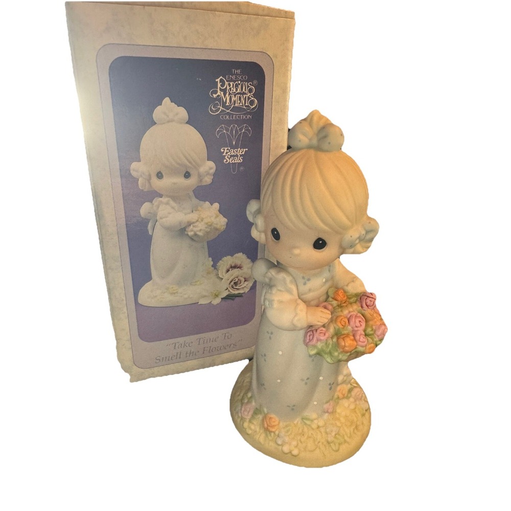 Precious Moments Figurine "Take Time To Smell The Flowers" 524387 - 1994